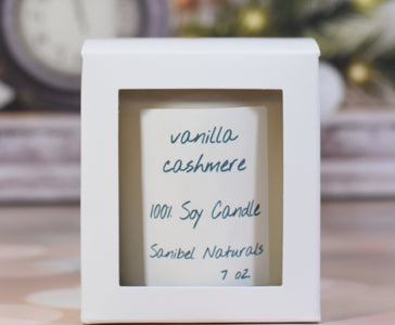 Vanilla Cashmere Soy Candle in Frosted Glass Jar