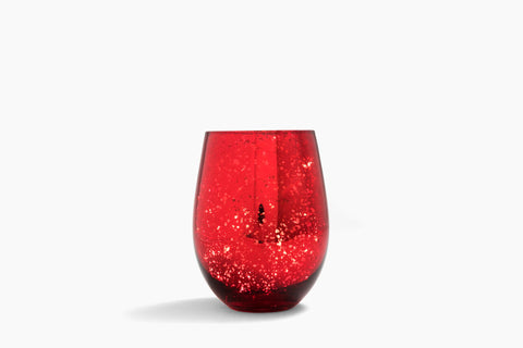 Image of Red/Gold-Decor-Glass-Candle-Sanibel-Soap